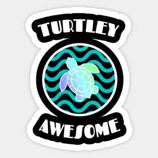 TURTLEY Awesome Sea Turtle Love Sticker